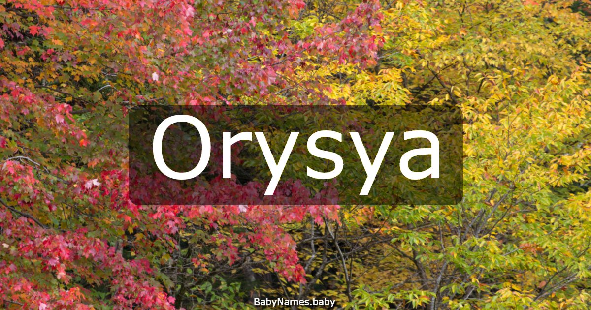Orysya