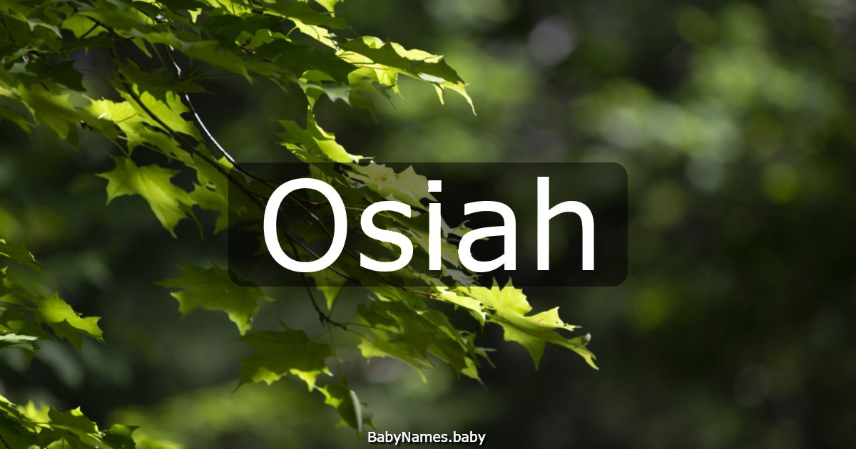 Osiah