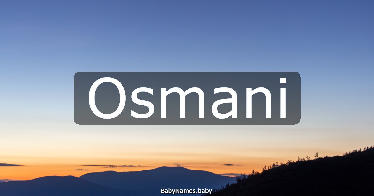 Osmani
