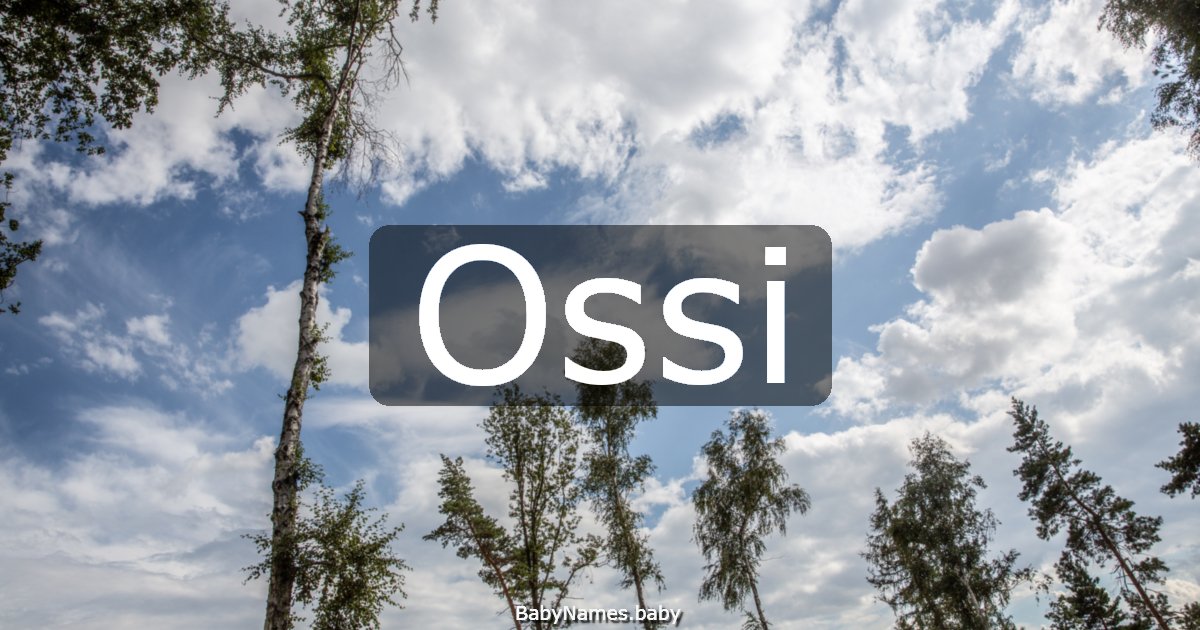 Ossi