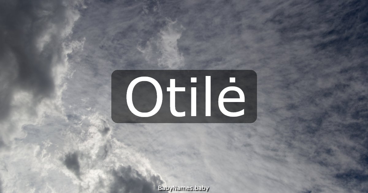 Otilė