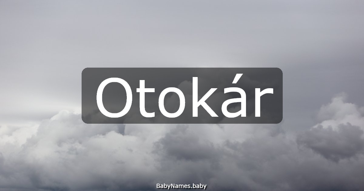 Otokár
