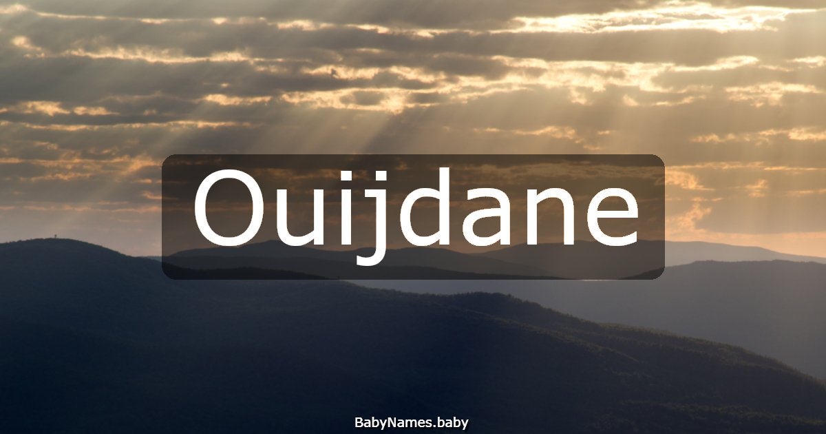 Ouijdane