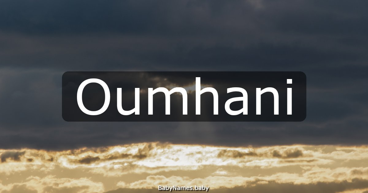 Oumhani