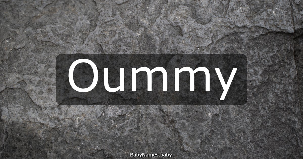Oummy