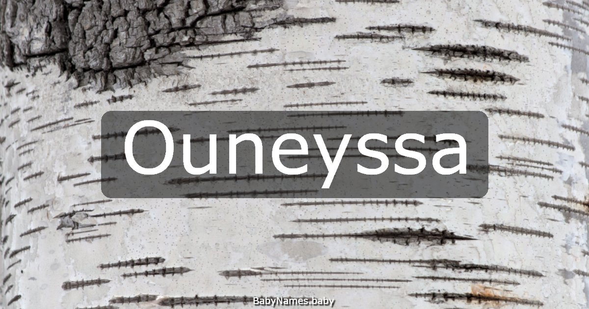 Ouneyssa
