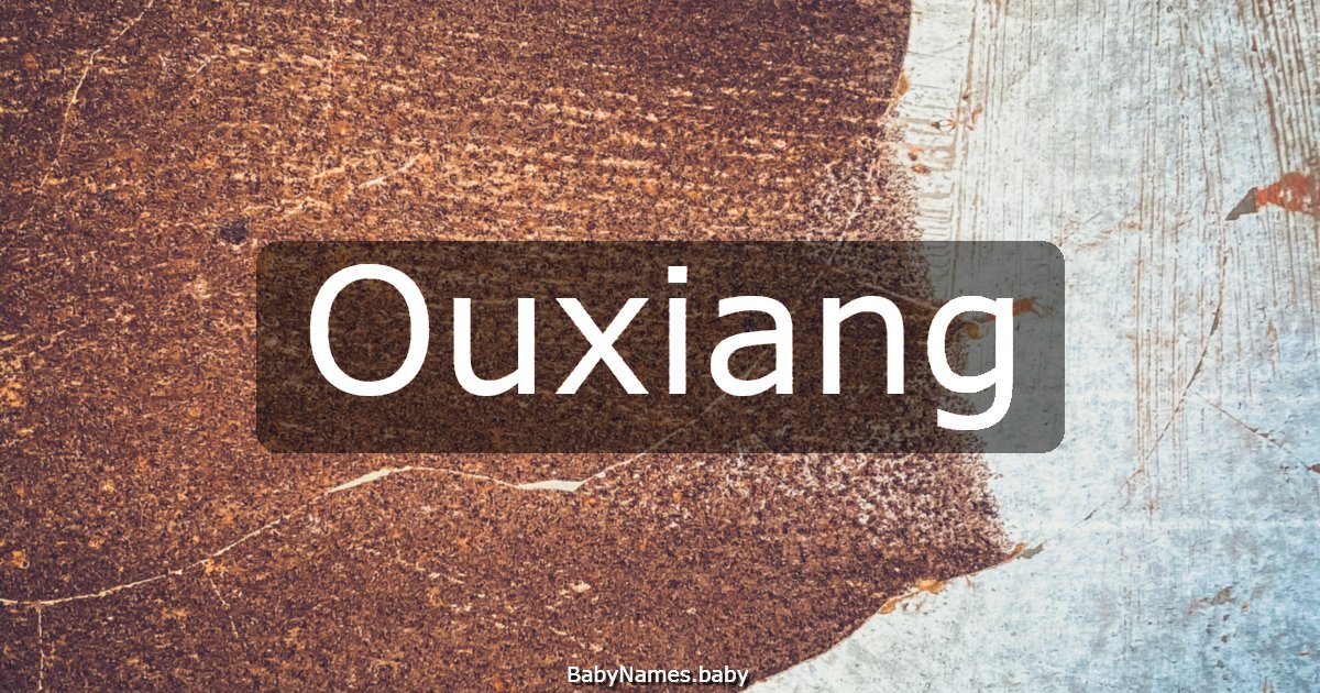 Ouxiang