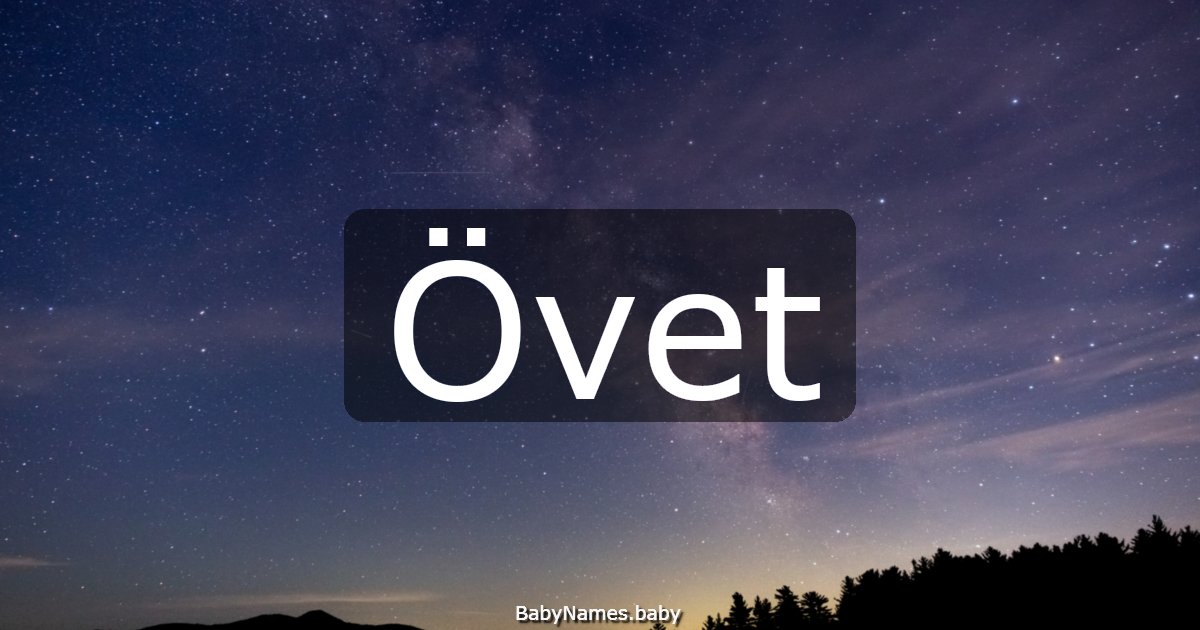Övet