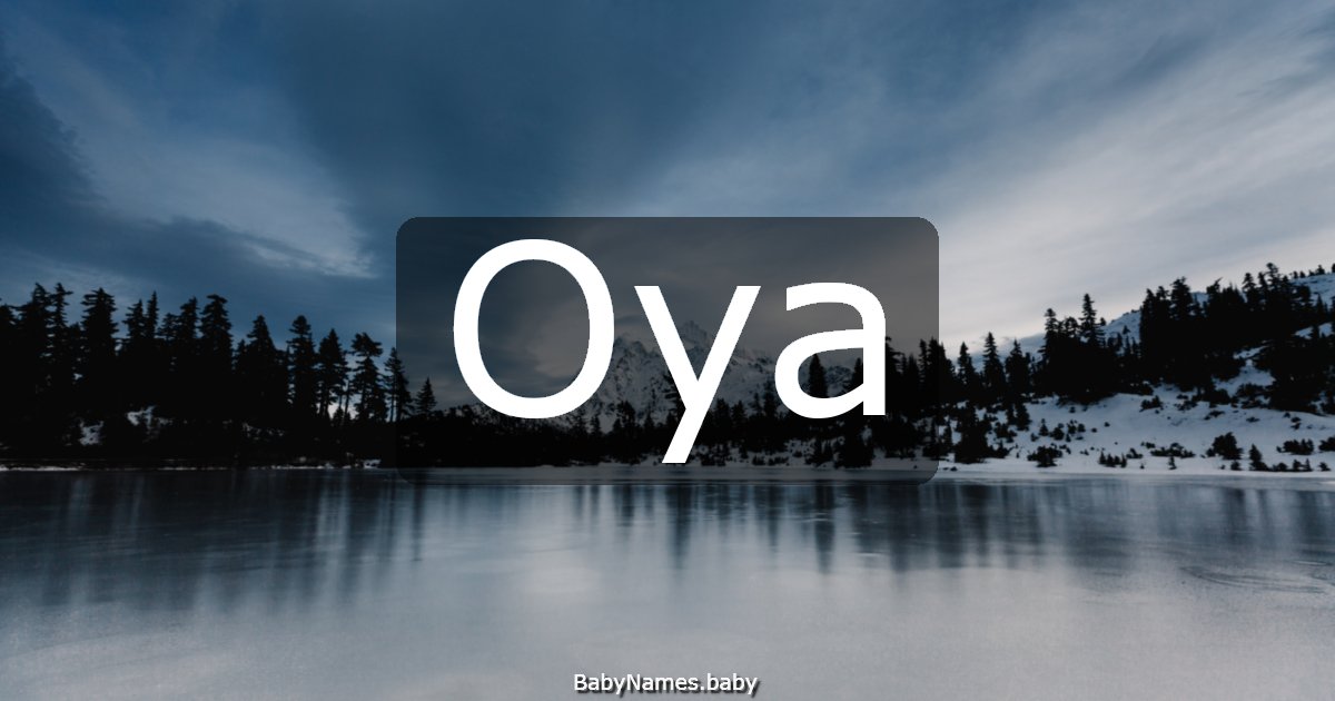 Oya