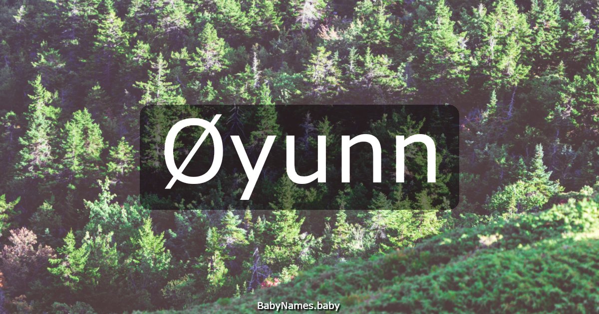 Øyunn