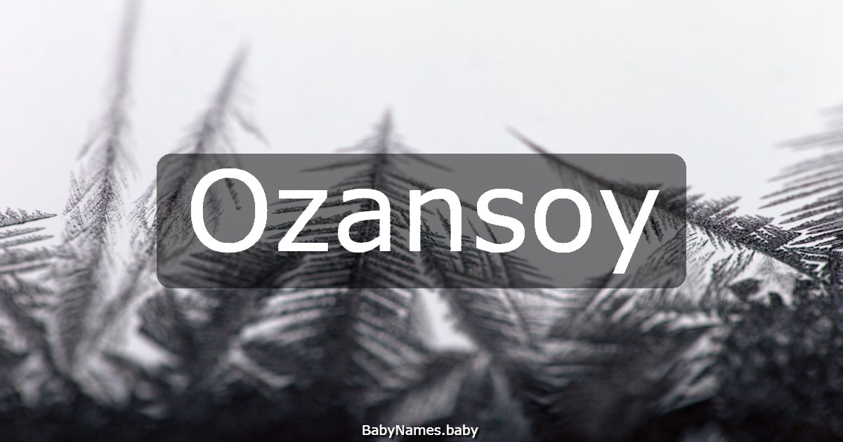 Ozansoy