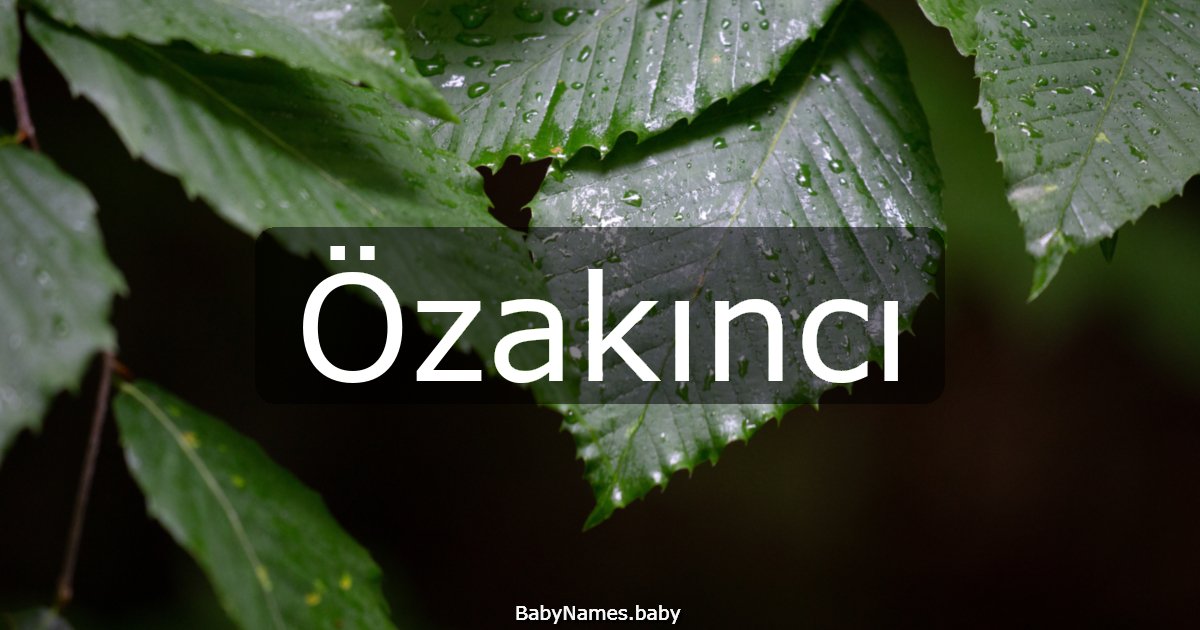 Özakıncı
