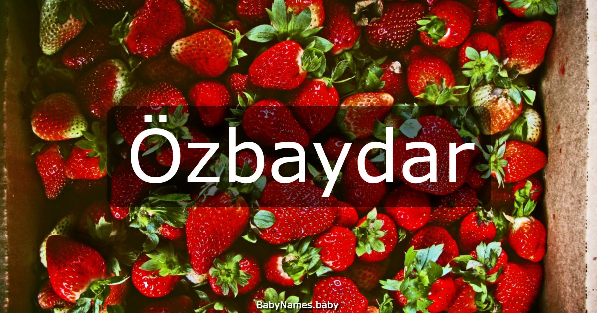 Özbaydar