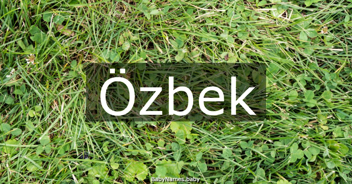 Özbek