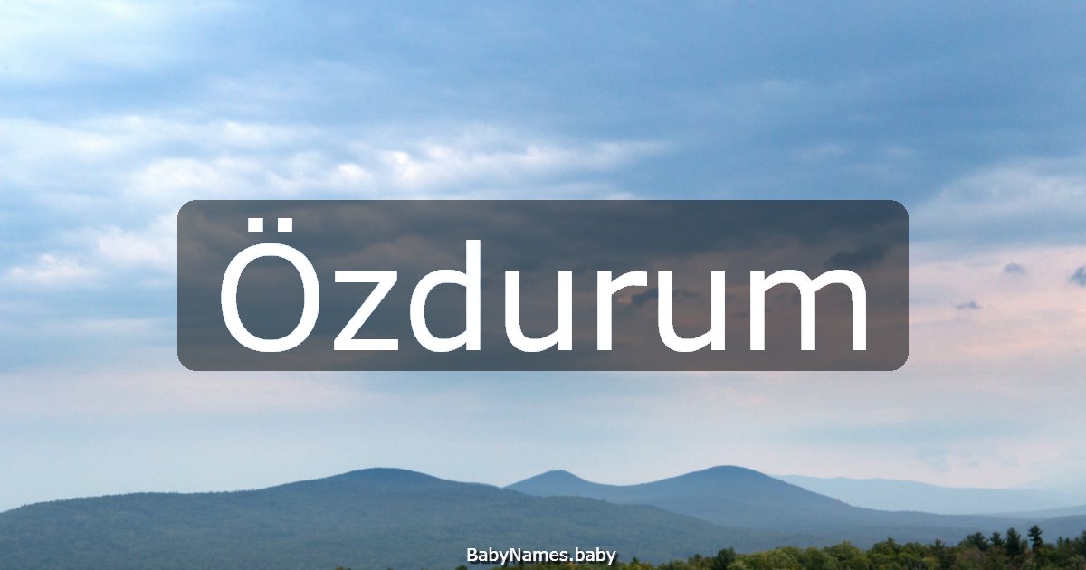 Özdurum