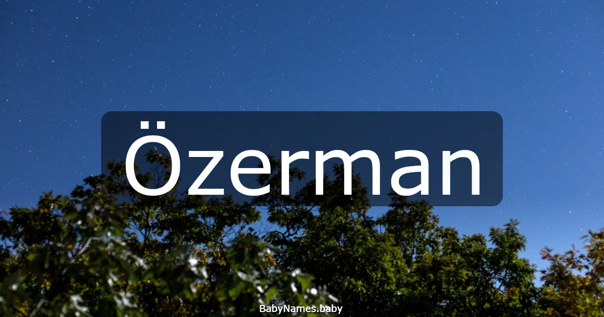 Özerman
