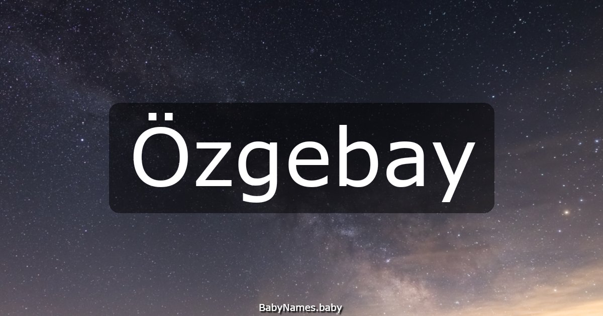 Özgebay