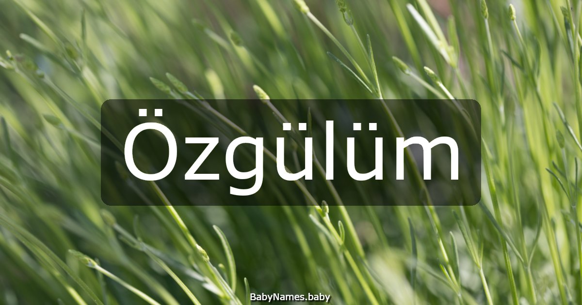 Özgülüm
