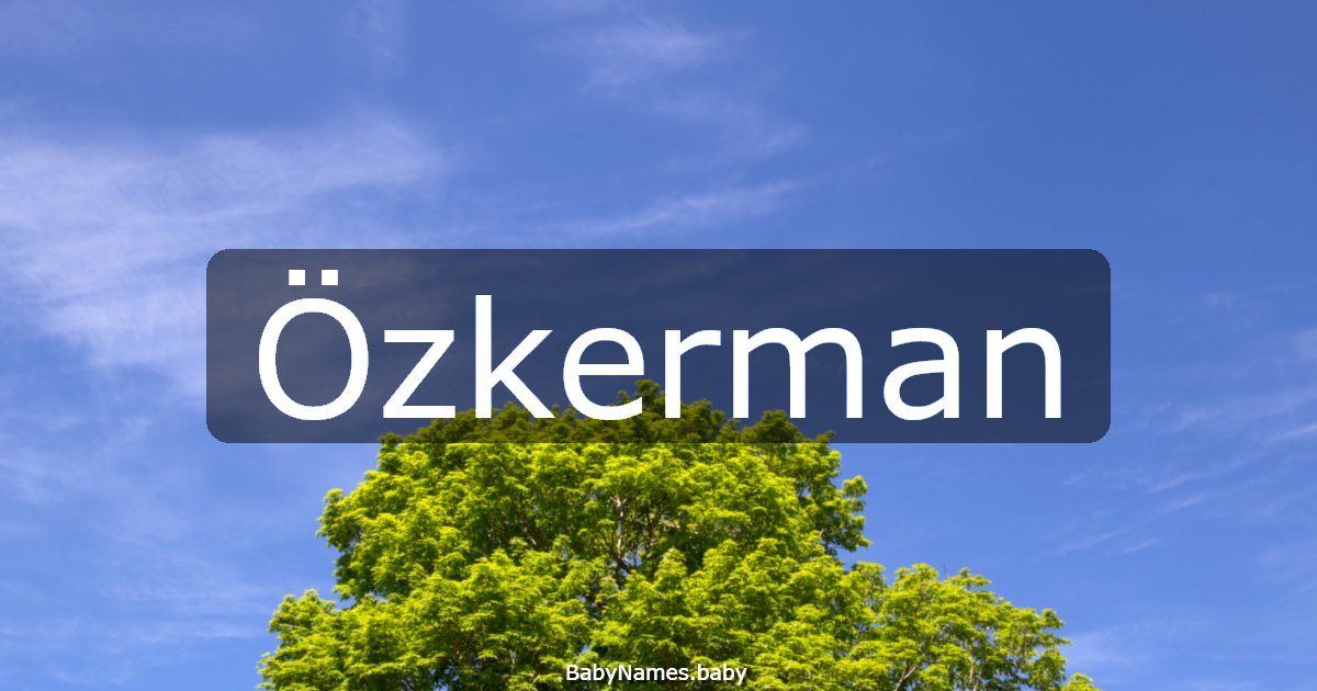 Özkerman