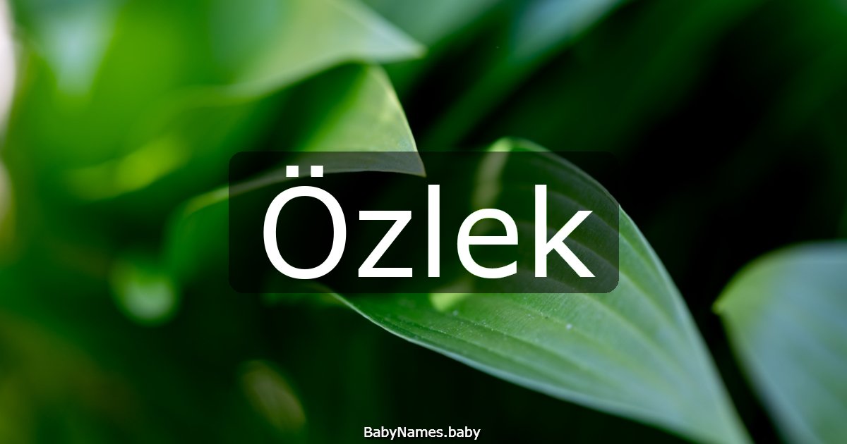Özlek
