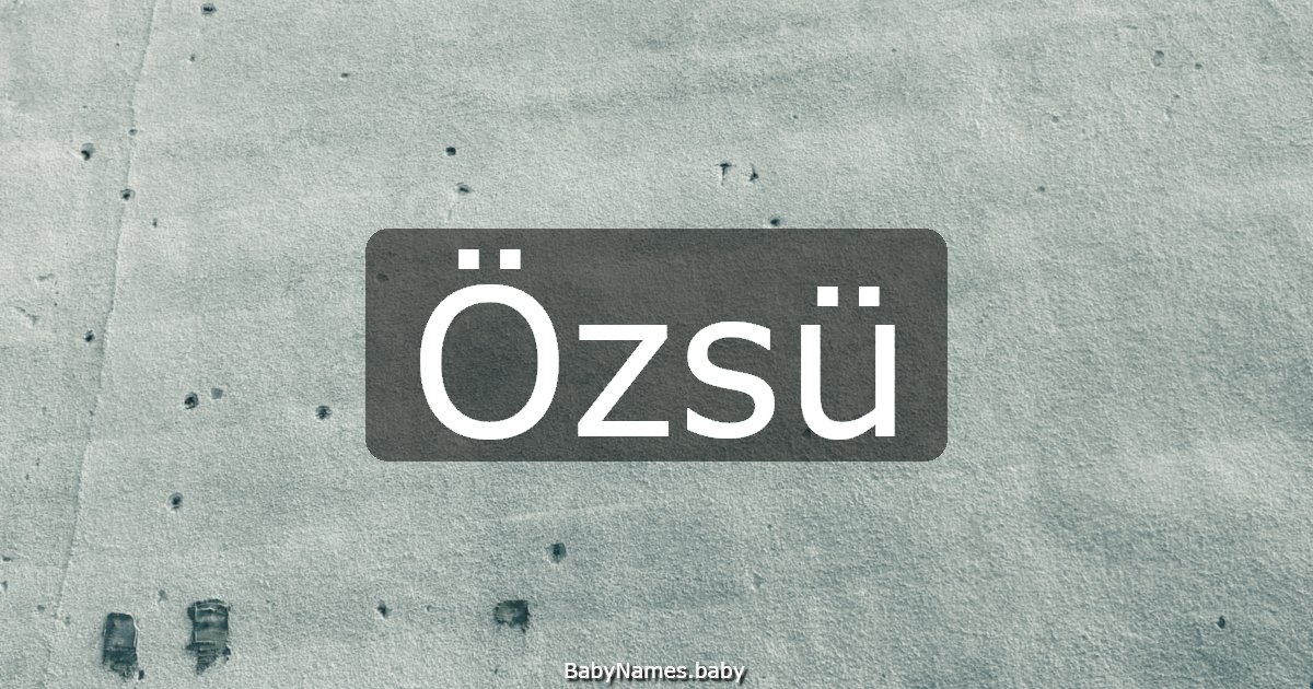 Özsü
