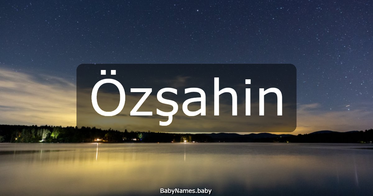 Özşahin