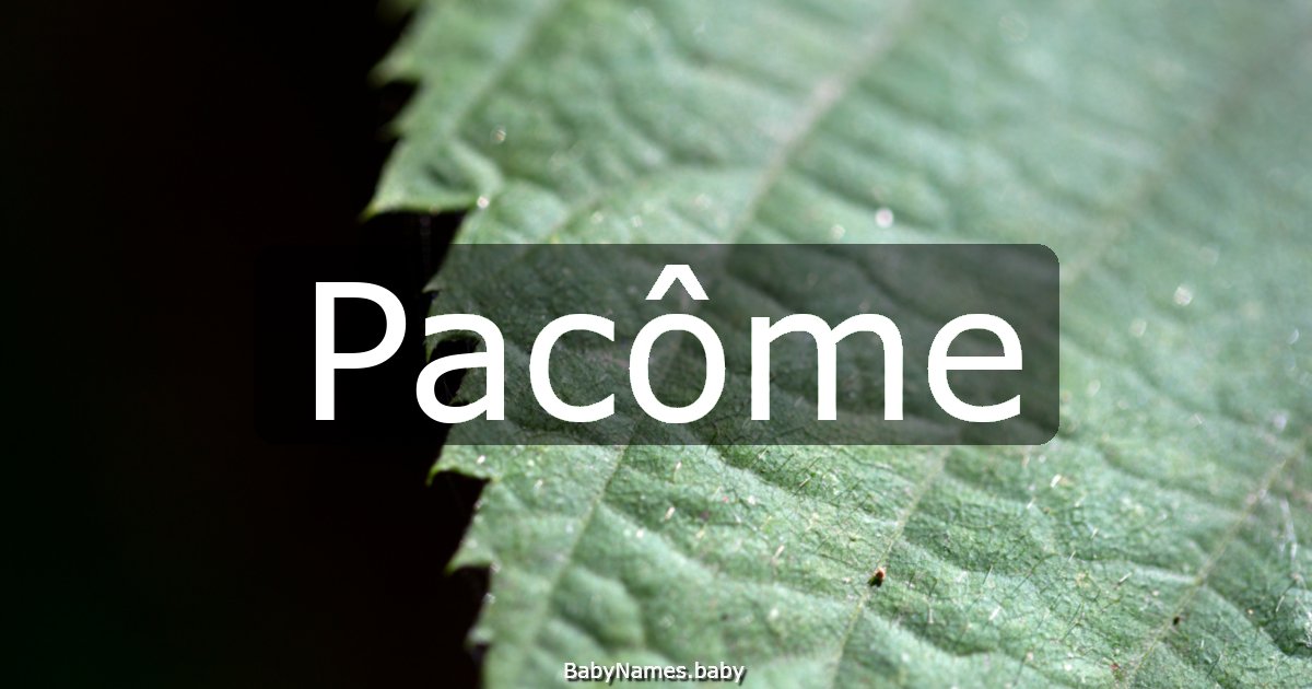 Pacôme