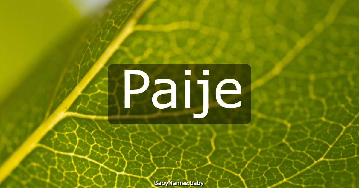 Paije