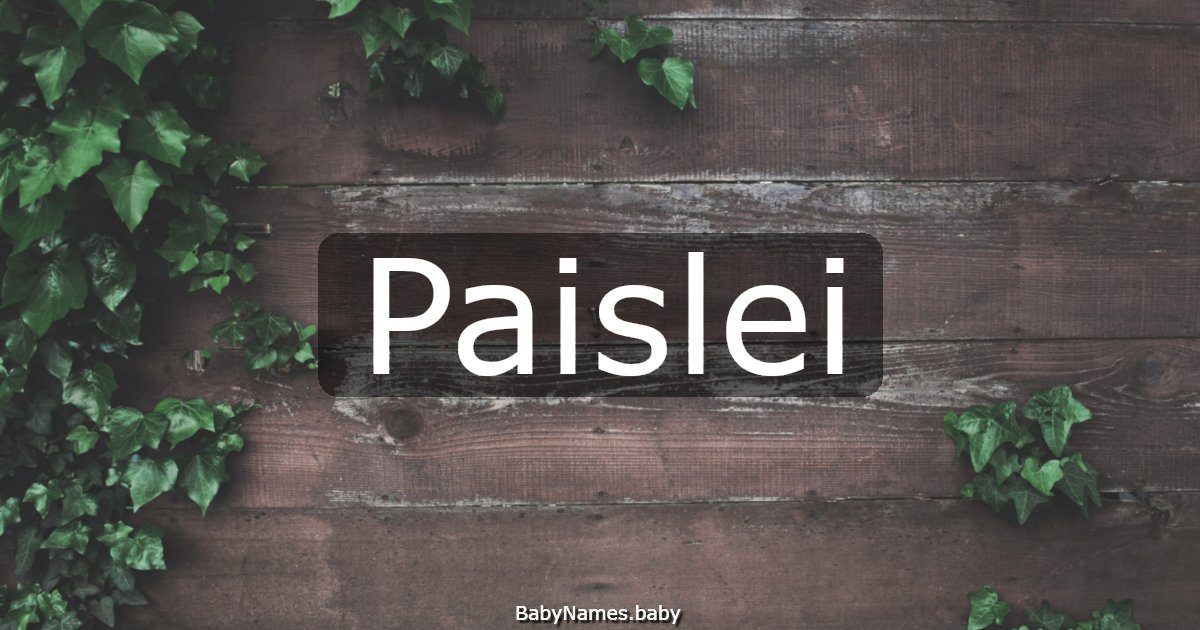 Paislei