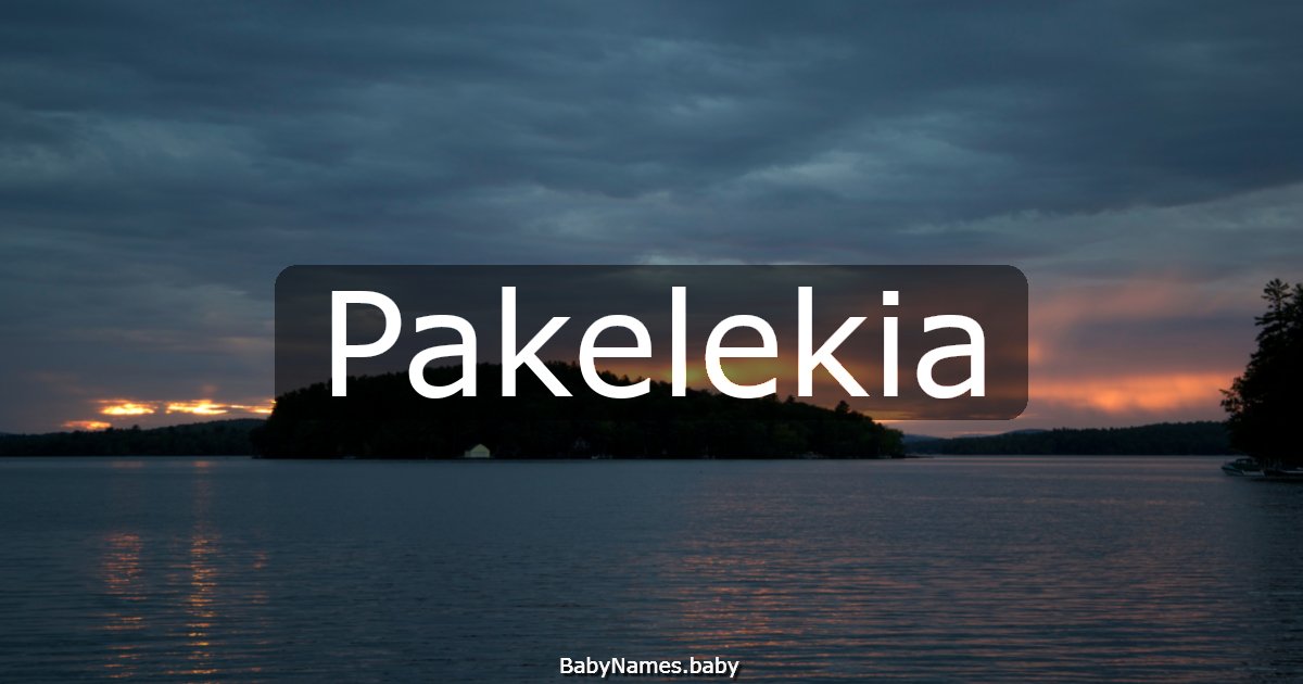 Pakelekia