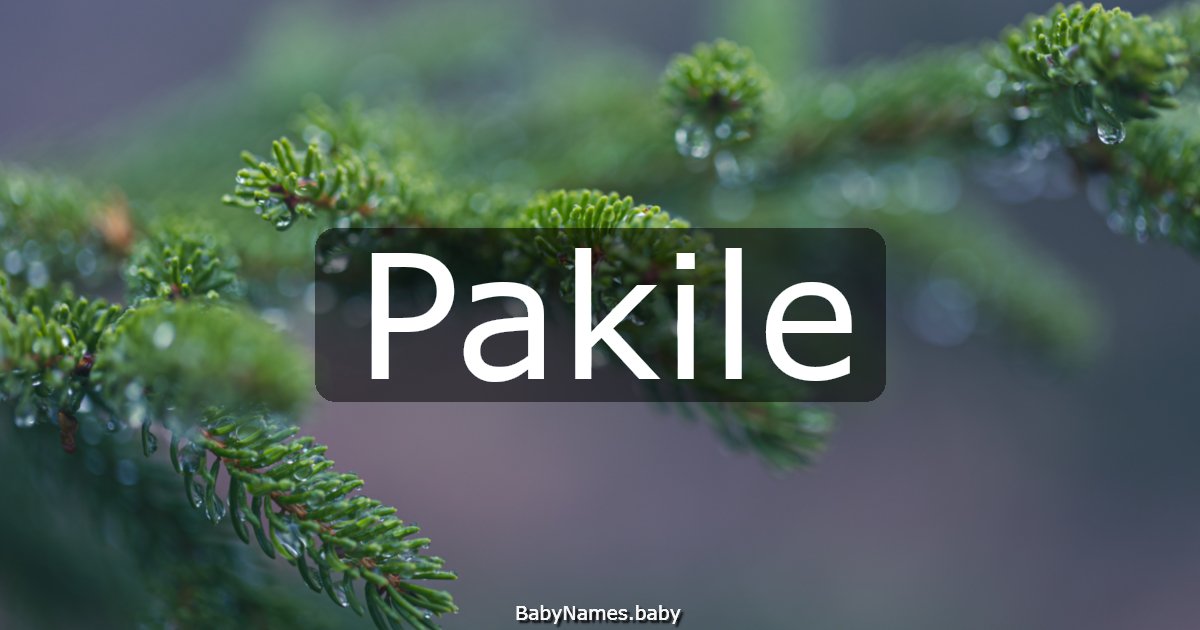 Pakile