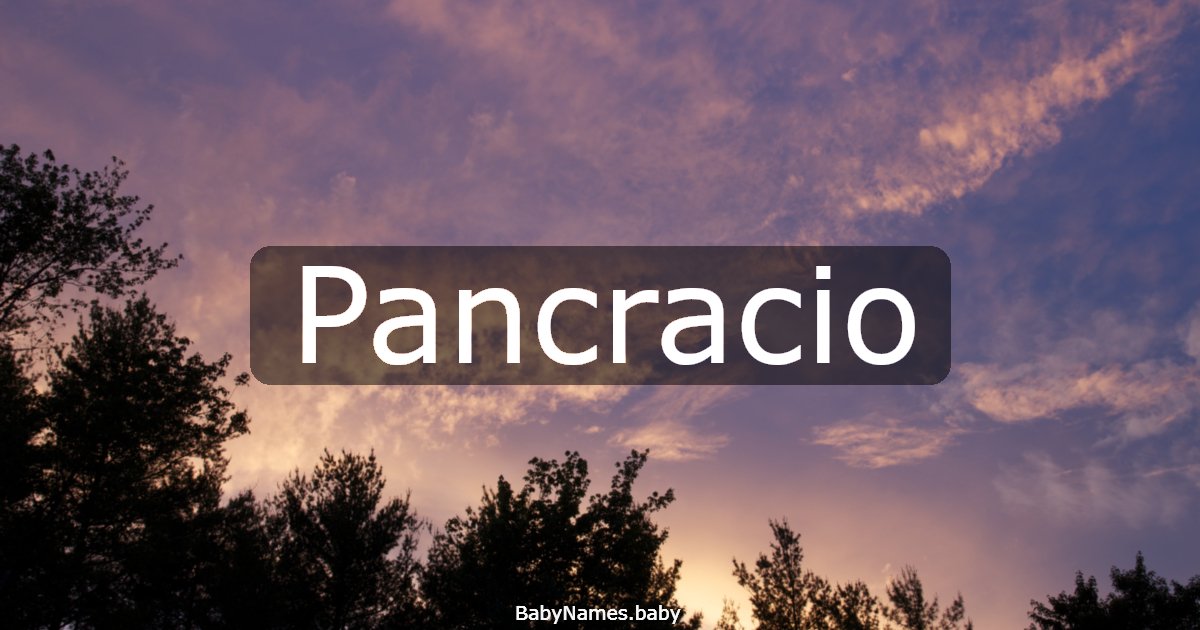Pancracio