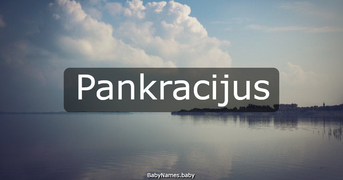 Pankracijus
