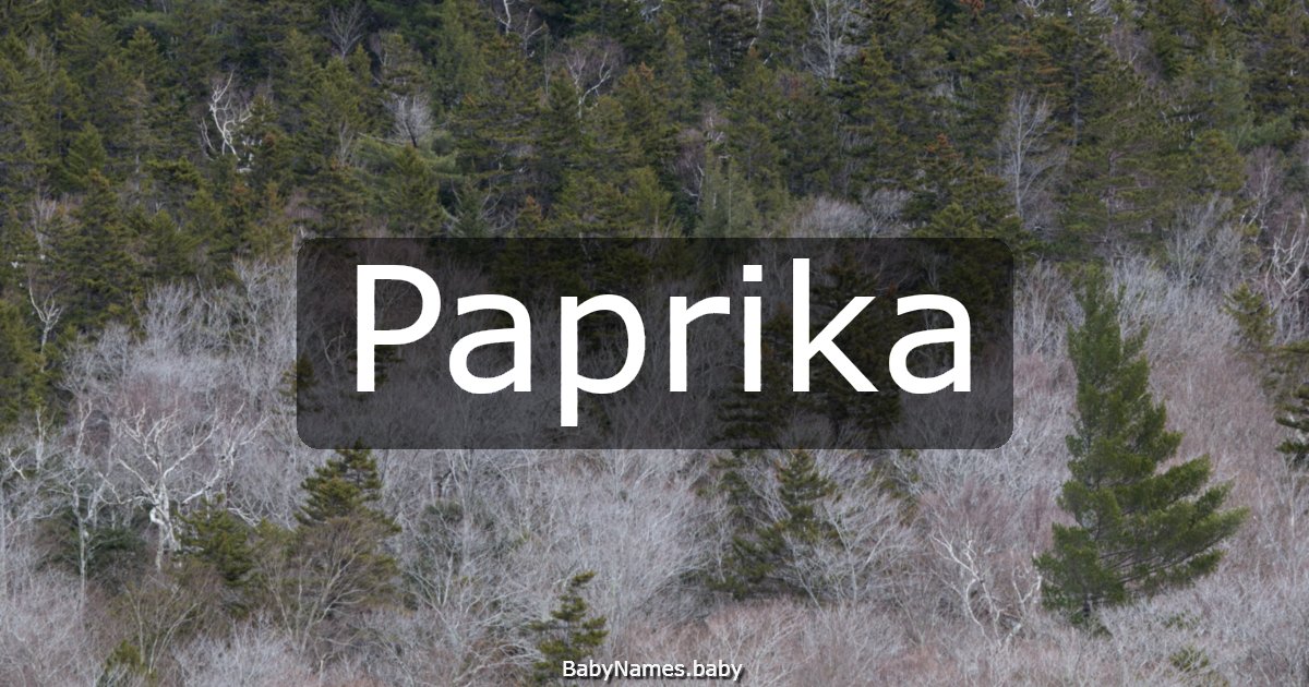 Paprika