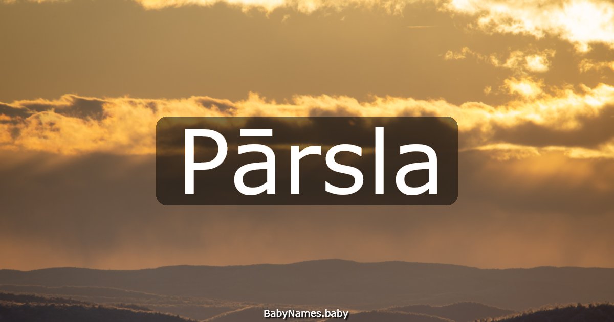 Pārsla