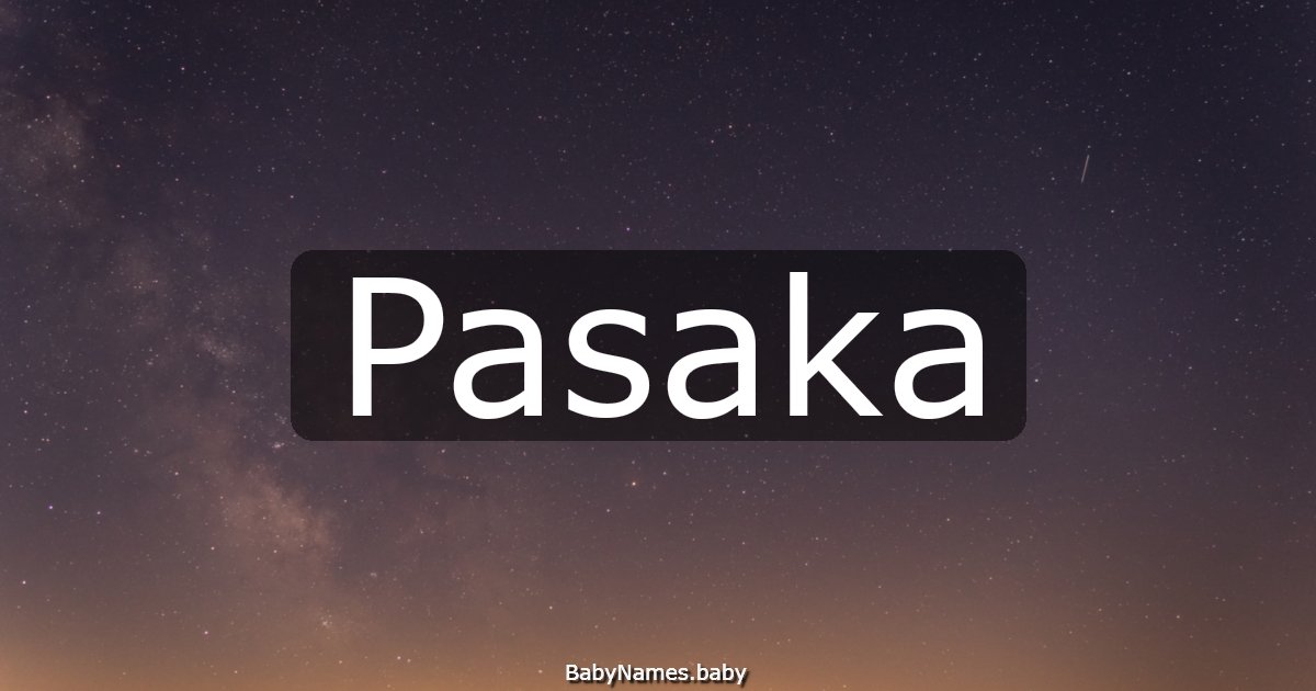 Pasaka