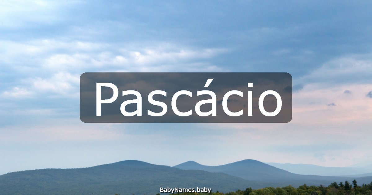 Pascácio