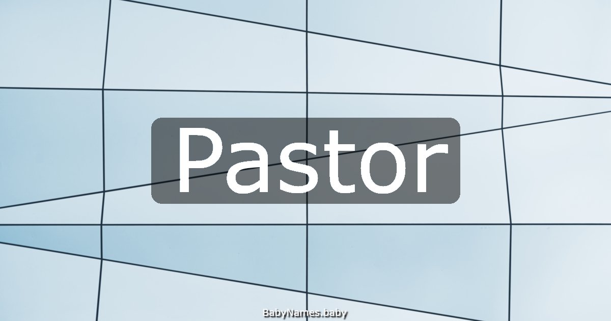 Pastor