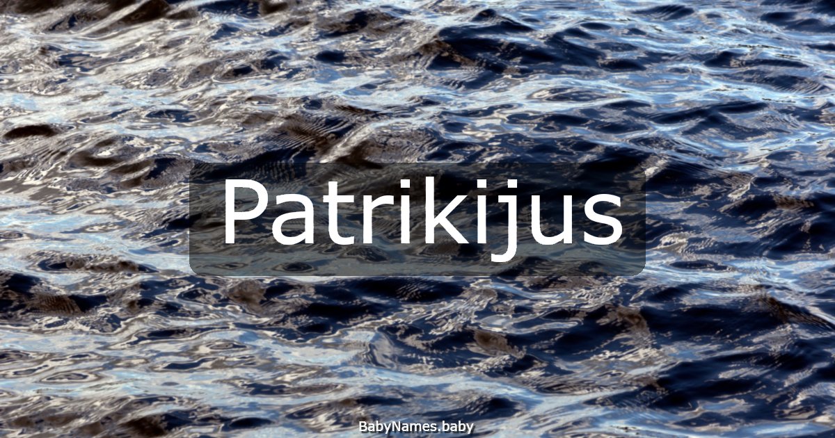 Patrikijus