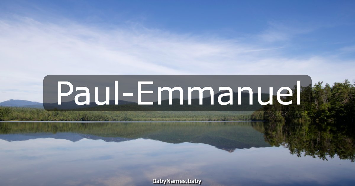 Paul-Emmanuel