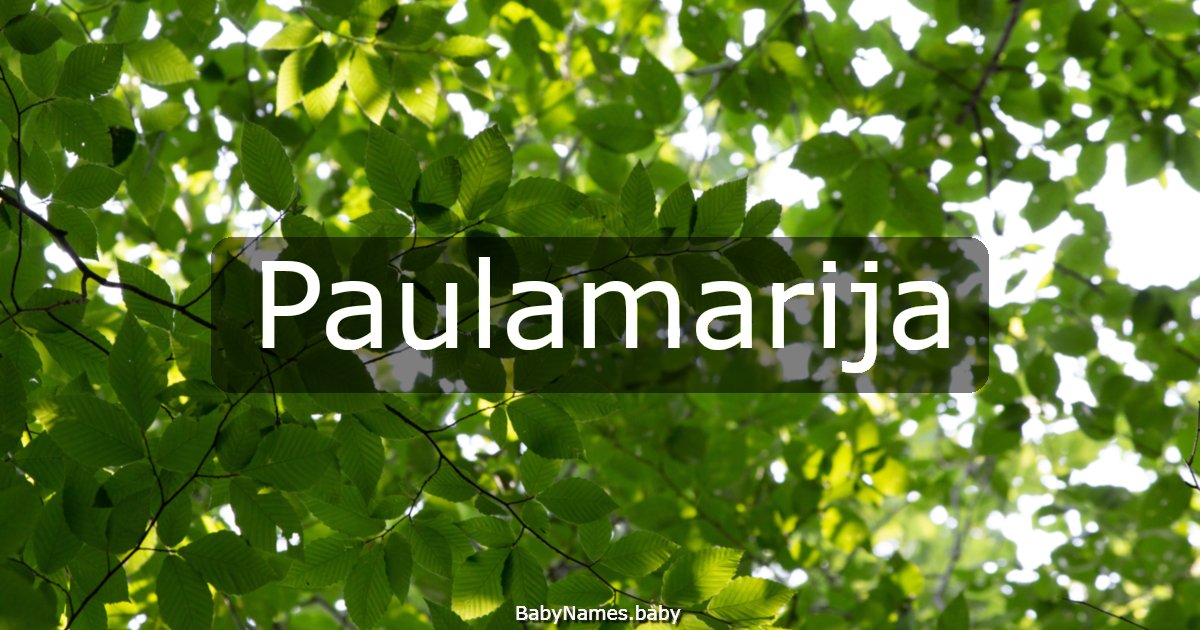 Paulamarija