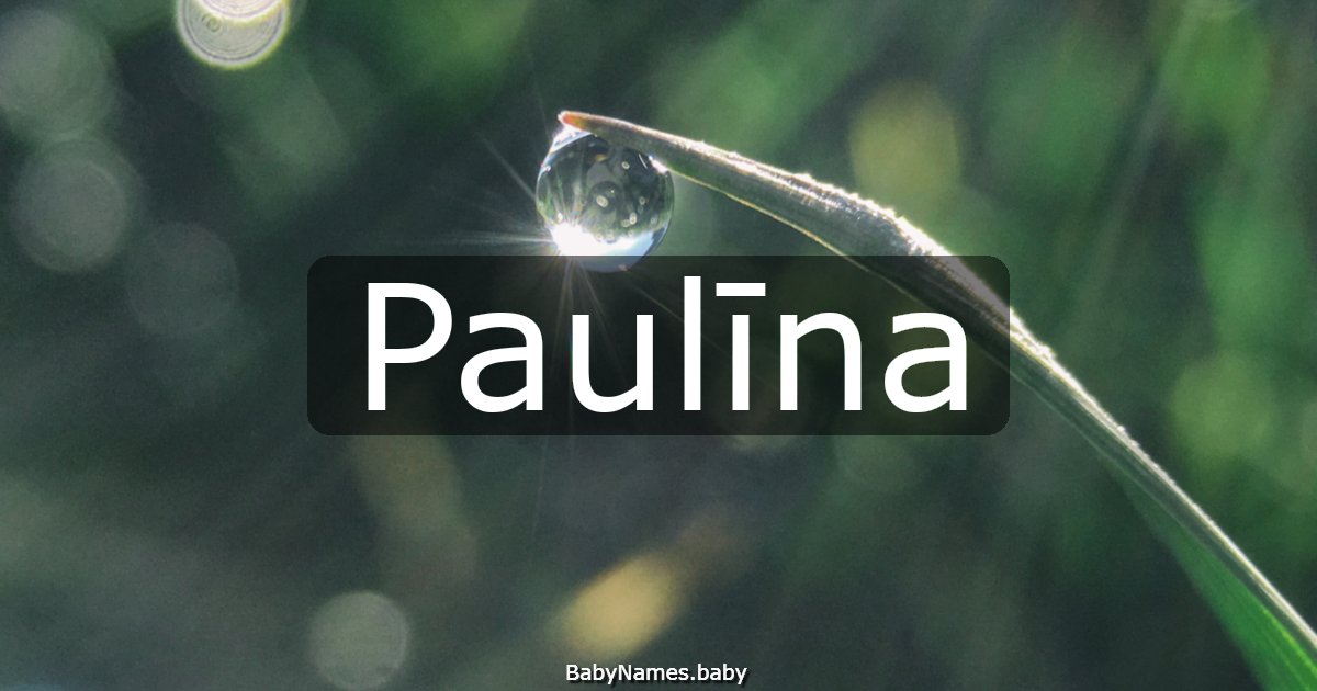 Paulīna