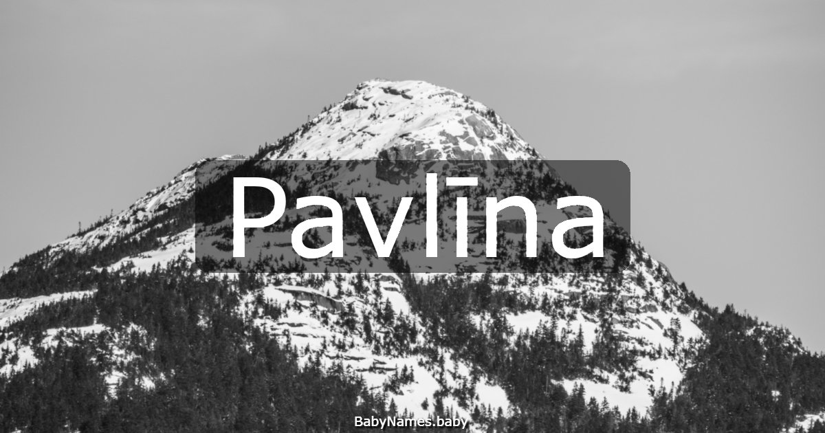 Pavlīna