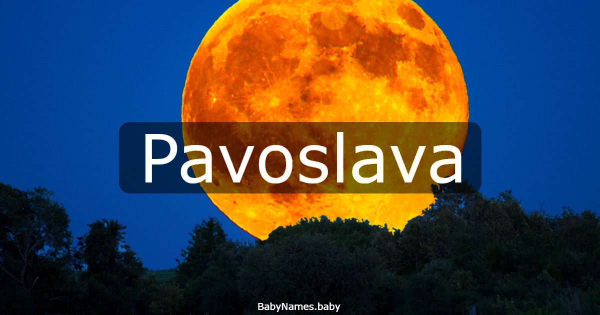 Pavoslava