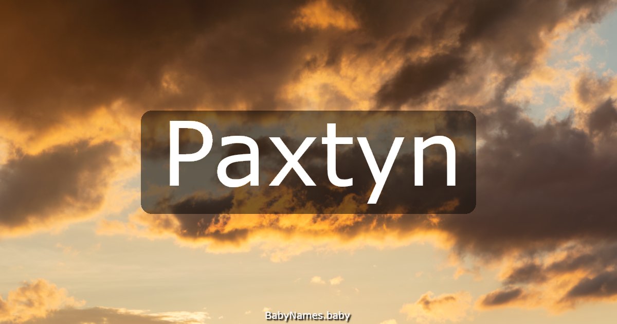 Paxtyn
