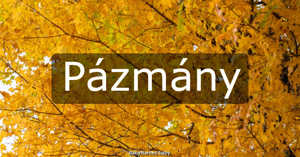 Pázmány