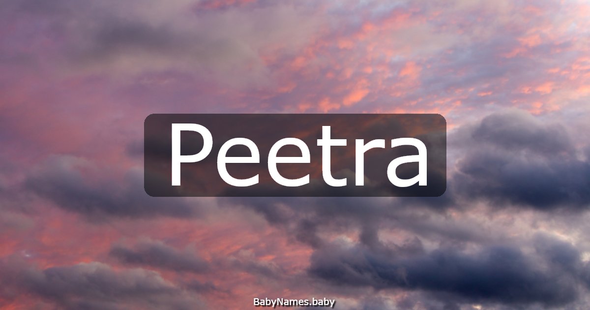 Peetra