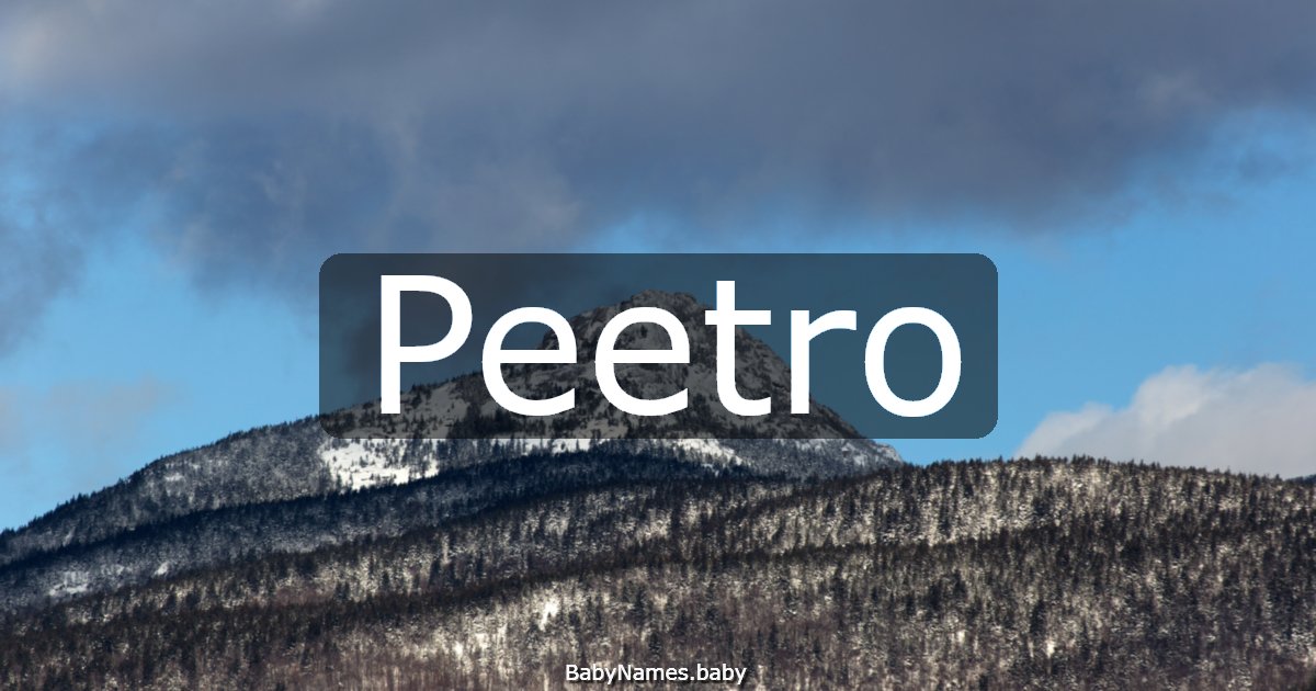 Peetro