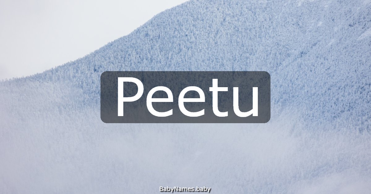 Peetu