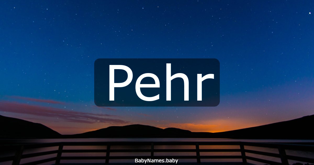 Pehr
